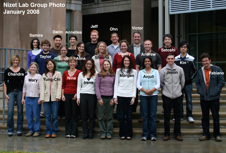 Nizet Lab 2008 Group Photo